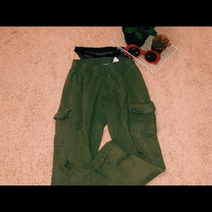 Cute green sweatpants